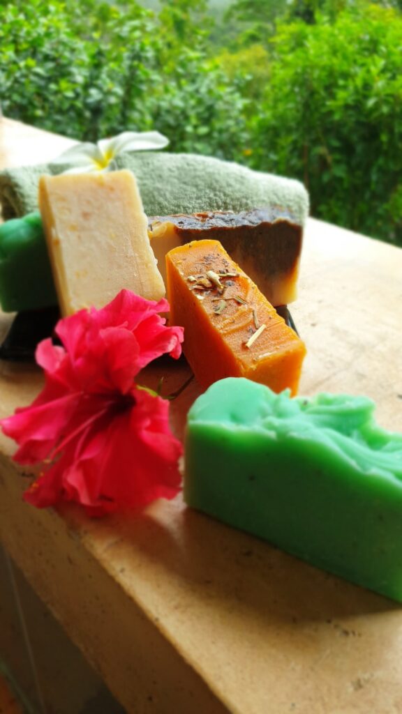 Soap making for our guests
